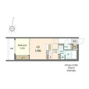 S-RESIDENCE医大南altier【1階】の間取り