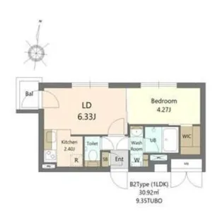 S-RESIDENCE医大南altier【1階】の間取り