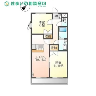 愛知県岡崎市大平町字大割【アパート】の間取り