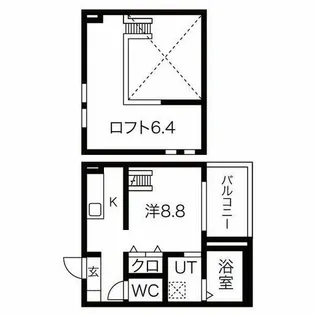 cherry【102号室】の間取り