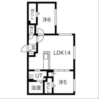 ALPHA平岸【2階】の間取り