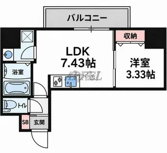 アートレジデンス梅田北Ⅱ【2階】の間取り