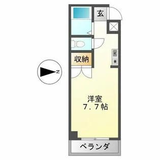 クレセント新瑞【2階】の間取り