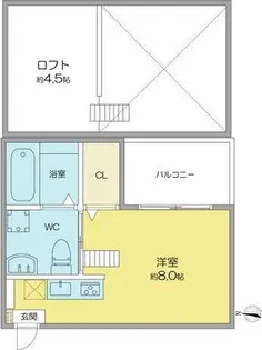 エミアス熱田【2階】の間取り