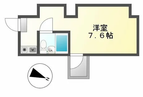 ホワイトシャトー熱田【4階】の間取り
