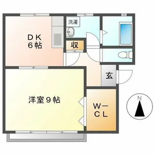 エクシード野立【2階】の間取り