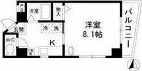 サンセイハイツ桜山【7階】の間取り