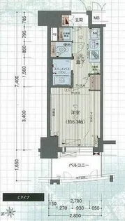 プレサンス金山グリーンパークス【6階】の間取り