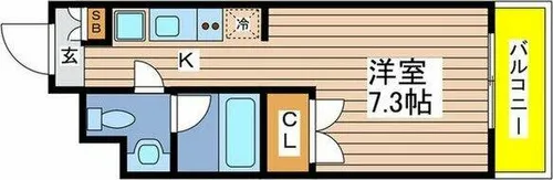 グランデ六番町【2階】の間取り