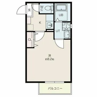 リブレア日比野西A棟【1階】の間取り