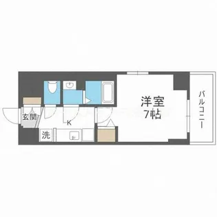 City Lux Namba South【7階】の間取り