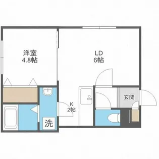 サンクレスト発寒中央【305号室】の間取り