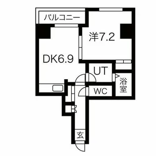 メゾンド東麻生【101号室】の間取り