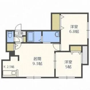 GROVEAVENUE弐番館【102号室】の間取り