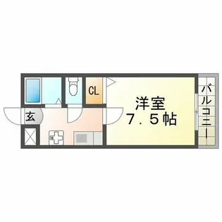 パレ北昭和【303号室】の間取り