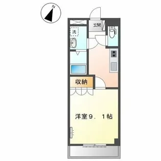クレア トミー【202号室】の間取り