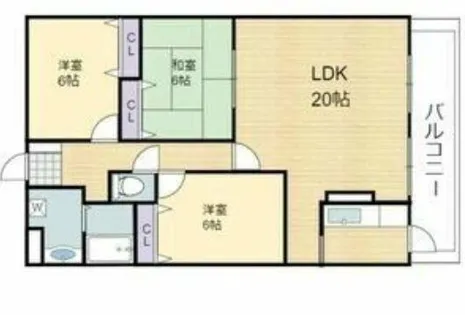 ナティーノース【5階】の間取り