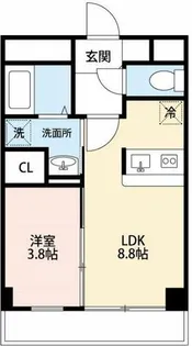 ラフィナート南明大寺【102号室】の間取り