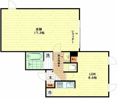 gm TENJIMBASHI【1階】の間取り