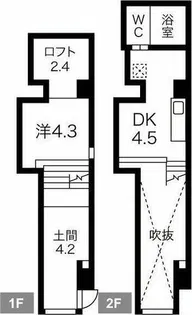 クレイタスパークI【1階】の間取り