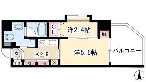 aLATO丸の内【0301号室】の間取り