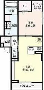 セレスティア城西II【1階】の間取り