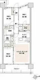 パークホームズLaLa名古屋みなとアクルス【3階】の間取り