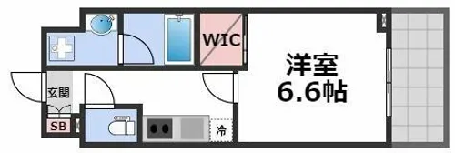 ルフォンプログレ堺筋本町タワーレジデンス【7階】の間取り