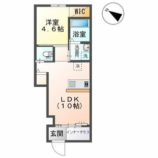 アップルテラス【1階】の間取り