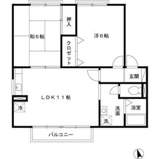 エクセレント山本【2階】の間取り