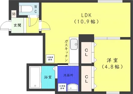 レクスベイル発寒【2階】の間取り