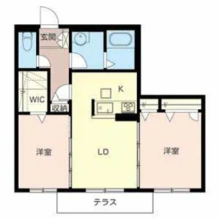 シャーメゾン鳳【1階】の間取り