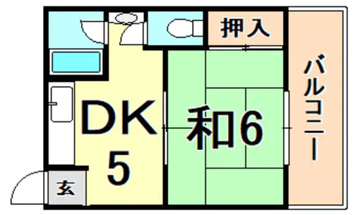 三楽レジデンス【2階】の間取り