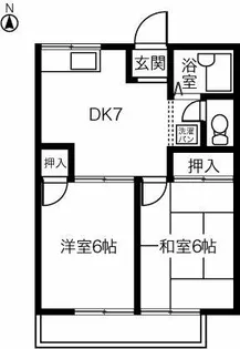 COSMO HOUSE B【1階】の間取り