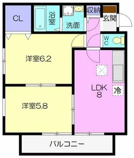 ナスキー21【202号室】の間取り