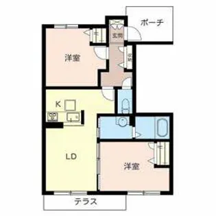 大阪府堺市東区菩提町2丁【アパート】の間取り