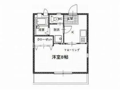 ラフォーレ新屋敷【105号室】の間取り