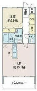 ラトゥール代官町EAST【2階】の間取り