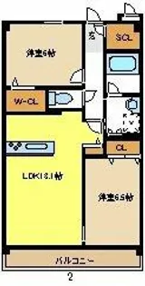 フォトレス八前【3階】の間取り