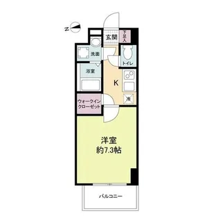 1Rの間取り画像