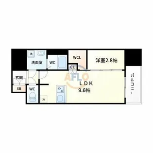 プレサンスNEO上新庄PRIMECRUIS【3階】の間取り