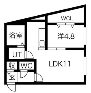 peche裏参道【1階】の間取り