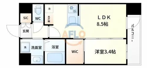 エステムコート新大阪ⅩⅥパルス【3階】の間取り