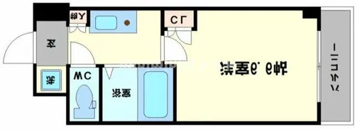 ドミール桜川Ⅱ【6階】の間取り