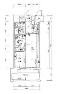 福岡県福岡市博多区元町2丁目【マンション】の間取り