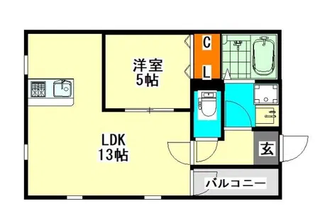 シュリット今池【3階】の間取り