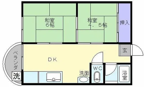 大栄マンション【3階】の間取り