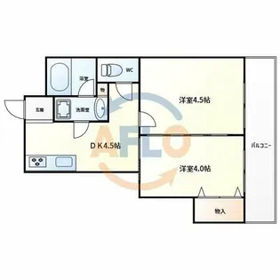 ファイブメゾン慕絵樹【2階】の間取り