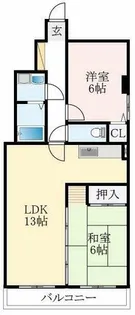 エフフラット【2階】の間取り