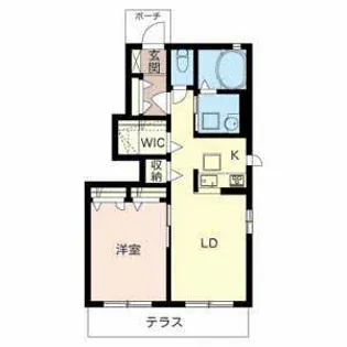 シャーメゾン藤貴【1階】の間取り